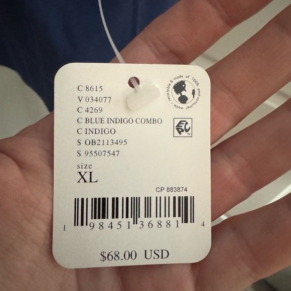 NWT Free People Movement Intercept Tank Logo in Indigo Size XL - Picture 9 of 10